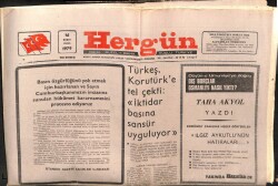 Hergün Gazetesi 16 Şubat 1979 - İranda İktidar Kavgası 700 Ölü GZ103601 - 2