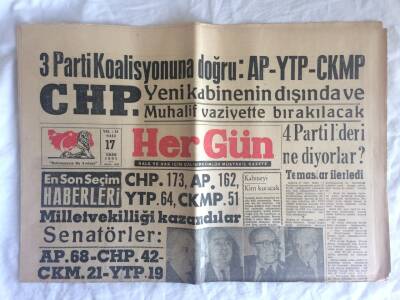 Hergün Gazetesi 17 Ekim 1961 - Moskovada Kızıl Kongre Yapıldı GZ73379 - 1