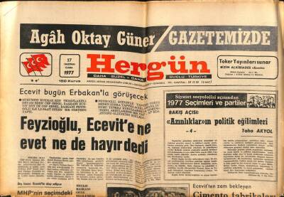 Hergün Gazetesi 17 Haziran 1977 - Kızıl Çin Katliamından Kurtulan 66 Türkistanlı Türk Kafilesi Yurda Geldi GZ79455 - 1