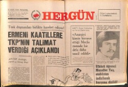 Hergün Gazetesi 17 Ocak 1980 - Ermeni Katillere TKPnin Talimat Verdiği Açıklandı GZ103735 - 2