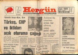 Hergün Gazetesi 18 Aralık 1978 - Türkeş CHP Ve İktidarı Açık Oturuma Çağırdı GZ66359 - 1