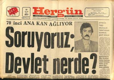 Hergün Gazetesi 18 Ocak 1977 - Antakya Lisesinde Marksistleri Bir Kız Öğrenci Yönetiyor GZ87274 - 1