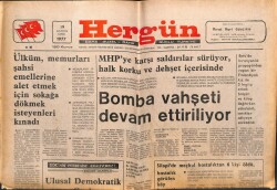Hergün Gazetesi 19 Ağustos 1977 - MHPye Karşı Saldırılar Sürüyor GZ103686 - 1