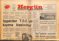 Hergün Gazetesi 19 Ekim 1978 - İşgalciler TSEde Kıyıma Başladı GZ66439 - 2