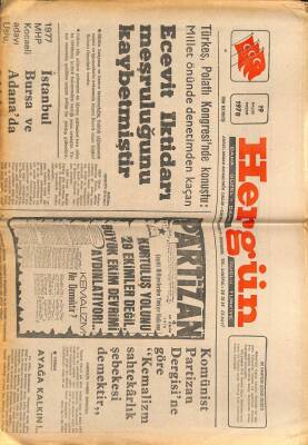 Hergün Gazetesi 19 Kasım 1978 - Ecevit İktidarı Meşruluğunu Kaybetmiştir GZ66349 - 2