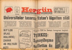 Hergün Gazetesi 2 Aralık 1978 - Kitler İflas Halinde GZ66440 - 1