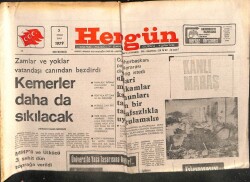 Hergün Gazetesi 2 Ocak 1979 - Kemerler Daha da Sıkılacak GZ103728 - 2
