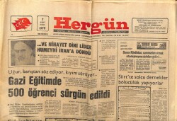 Hergün Gazetesi 2 Şubat 1979 - Dini Lider Humeyni İrana Döndü GZ66446 - 2