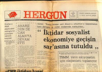 Hergün Gazetesi 20 Ağustos 1979 - AkıncıCHP İktidarı Hangi Yüzle İşçiden Oy İsteyecek GZ104017 - 1