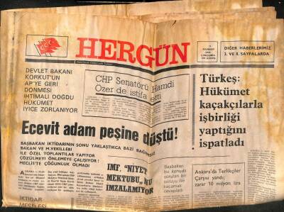 Hergün Gazetesi 20 Haziran 1979 - Ecevit Adam Peşine Düştü GZ103661 - 1