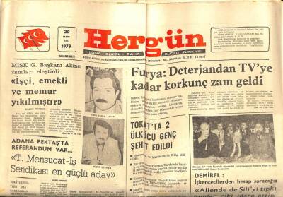 Hergün Gazetesi 20 Mart 1979 - İslam Ülkeleri Takvim Toplantısı İstanbulda Başladı GZ102307 - 1