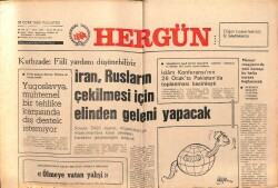 Hergün Gazetesi 21 Ocak 1980 - İran Rusların Çekilmesi İçin Elinden Geleni Yapacak GZ103737 - 2