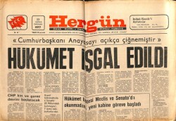 Hergün Gazetesi 22 Haziran 1977 - Hükümet İşgal Edildi GZ103714 - 2
