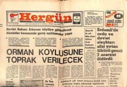 Hergün Gazetesi 22 Nisan 1976 - Libya 1200 Türkü İşsiz Bıraktı GZ103695 - 1