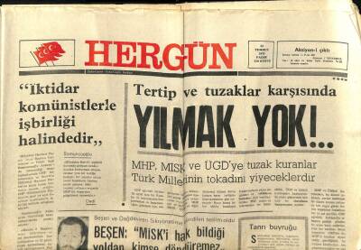Hergün Gazetesi 22 Temmuz 1979 - Tuzaklar Karşısında Yılmak Yok GZ104126 - 1