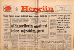 Hergün Gazetesi 23 Ağustos 1977 - ÖzalValiler Hizmet Trafiğini İdare Edemez Haldedir GZ103688 - 1
