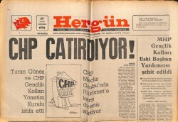Hergün Gazetesi 23 Kasım 1978 - CHP Çatırdıyor GZ66340 - 1