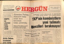 Hergün Gazetesi 23 Kasım 1979 - TKPnin Komünistlere Yeni Talimatı,Mevzileri Bırakmayın GZ66433 - 1