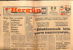 Hergün Gazetesi 23 Nisan 1976 - MakariosBen Denktaş İle Müzakere Masasına Oturmam GZ103696 - 1