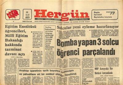 Hergün Gazetesi 23 Ocak 1977 - Kazakistanda Düşen Uçakta 90 Kişi Öldü GZ87289 - 1