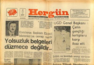 Hergün Gazetesi 23 Ocak 1979 - Öğrencilere Not Yerine Harf Verilecek GZ104044 - 1