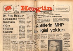 Hergün Gazetesi 23 Şubat 1977 - Dr. Ateş Melekler Konusundaki Fikirlerinin Doğru Olduğunu Savundu GZ72458 - 1