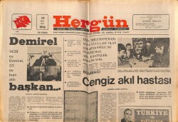 Hergün Gazetesi 24 Ekim 1978 - Demirel Başkan GZ66335 - 2