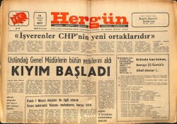 Hergün Gazetesi 24 Haziran 1977 - Üstündağ Genel Müdürlerin Bütün Yetkilerini Aldı GZ66311 - 1