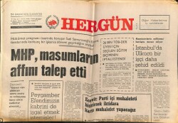 Hergün Gazetesi 24 Kasım 1979 - MHP Masumların Affını Talep Etti GZ66432 - 2