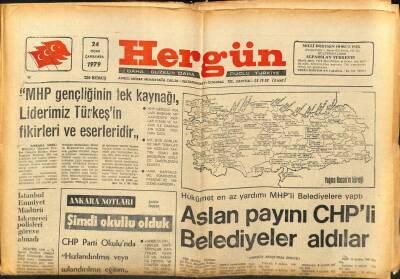 Hergün Gazetesi 24 Ocak 1979 - Aslan Payını CHPli Belediyeler Aldılar GZ104042 - 1