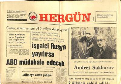 Hergün Gazetesi 25 Ocak 1980 - Elçi Ailesine Ait Bir Arazi 40 Milyona Devlete Satıldı GZ102461 - 1