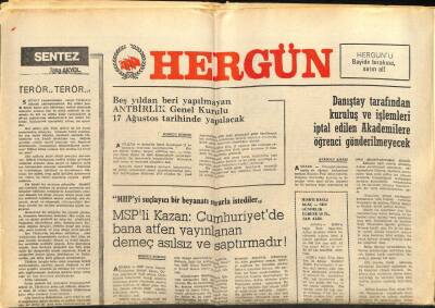 Hergün Gazetesi 25 Temmuz 1980 - CHP Yönetimi Sol İle Cephe Birliği Kuruyor GZ104057 - 1
