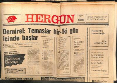 Hergün Gazetesi 26 Ekim 1979 - Tuncay Mataracının Gönül Macerası GZ103647 - 1