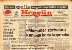 Hergün Gazetesi 26 Haziran 1977 - Kıbrısta Rumlar Süratle Silahlanıyor GZ66309 - 1