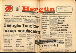 Hergün Gazetesi 27 Haziran 1977 - Başoğlu Tunçtan Hesap Sorulacaktır GZ66308 - 1