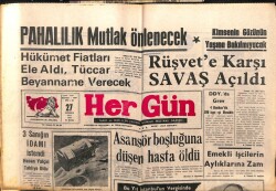 Hergün Gazetesi 27 Temmuz 1971 - Rüşvete Karşı Savaş Açıldı GZ103742 - 2