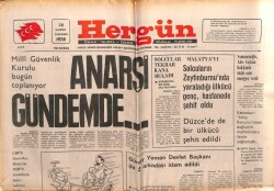 Hergün Gazetesi 28 Haziran 1978 - Milli Güvenlik Kurulu Toplanıyor Gündem Anarşi GZ103725 - 1