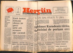 Hergün Gazetesi 28 Mart 1978 - Sümerbank Mamüllerine Yüzde 60 Zam Yapıldı GZ151819 - 1