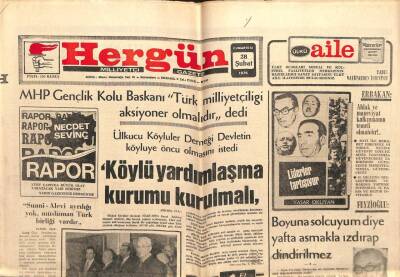 Hergün Gazetesi 28 Şubat 1976 - Necmettin Erbakn,Ahlak Ve Maneviyat Kalkınmanın Temeli GZ103657 - 2