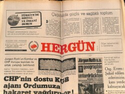 Hergün Gazetesi 28 Şubat 1980 - Rus Uçakları Atgan Köylerini Bombaladı GZ72311 - 1