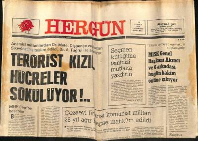 Hergün Gazetesi 28 Temmuz 1979 - Cezaevi Firarisi Komünist Militan 25 Yıl Ağır Hapse Mahkum Edildi GZ81520 - 1