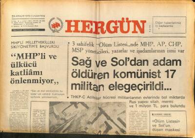 Hergün Gazetesi 29 Aralık 1979 - Altın Fiyatları Hızla Yükseliyor GZ104022 - 1