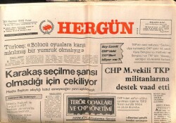 Hergün Gazetesi 29 Haziran 1980 - Cahit Karakaş Çekiliyor GZ103633 - 2