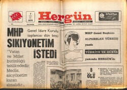 Hergün Gazetesi 3 Ekim 1978 - MHP Sıkıyönetim İstedi GZ66300 - 1