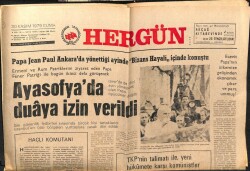 Hergün Gazetesi 30 Kasım 1979 - Ayasofyada Duaya İzin Verildi GZ103650 - 1