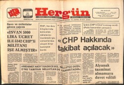 Hergün Gazetesi 31 Aralık 1976 - CHP Hakkında Takibat Açılacak GZ103761 - 1