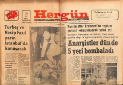 Hergün Gazetesi 31 Mayıs 1977 - Türkeş Ve Necip Fazıl Kısakürek İstanbulda Konuşacak GZ103754 - 1