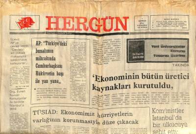 Hergün Gazetesi 4 Haziran 1979 - İzmir Körfezi Zehirlendi GZ104016 - 1