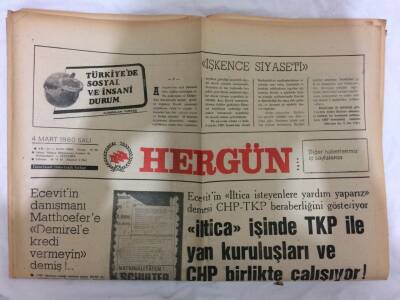 Hergün Gazetesi 4 Mart 1980 - OPEC Fiatları 3 Ayda Bir Otomatikman Arttıracak !.. GZ73045 - 1