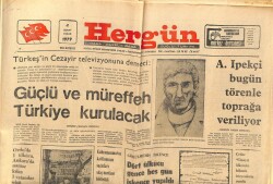 Hergün Gazetesi 4 Şubat 1979 - Abdi İpekçi Törenle Toprağa Veriliyor GZ66448 - 2